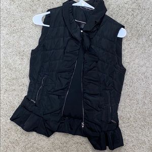 White House black market black dressy vest